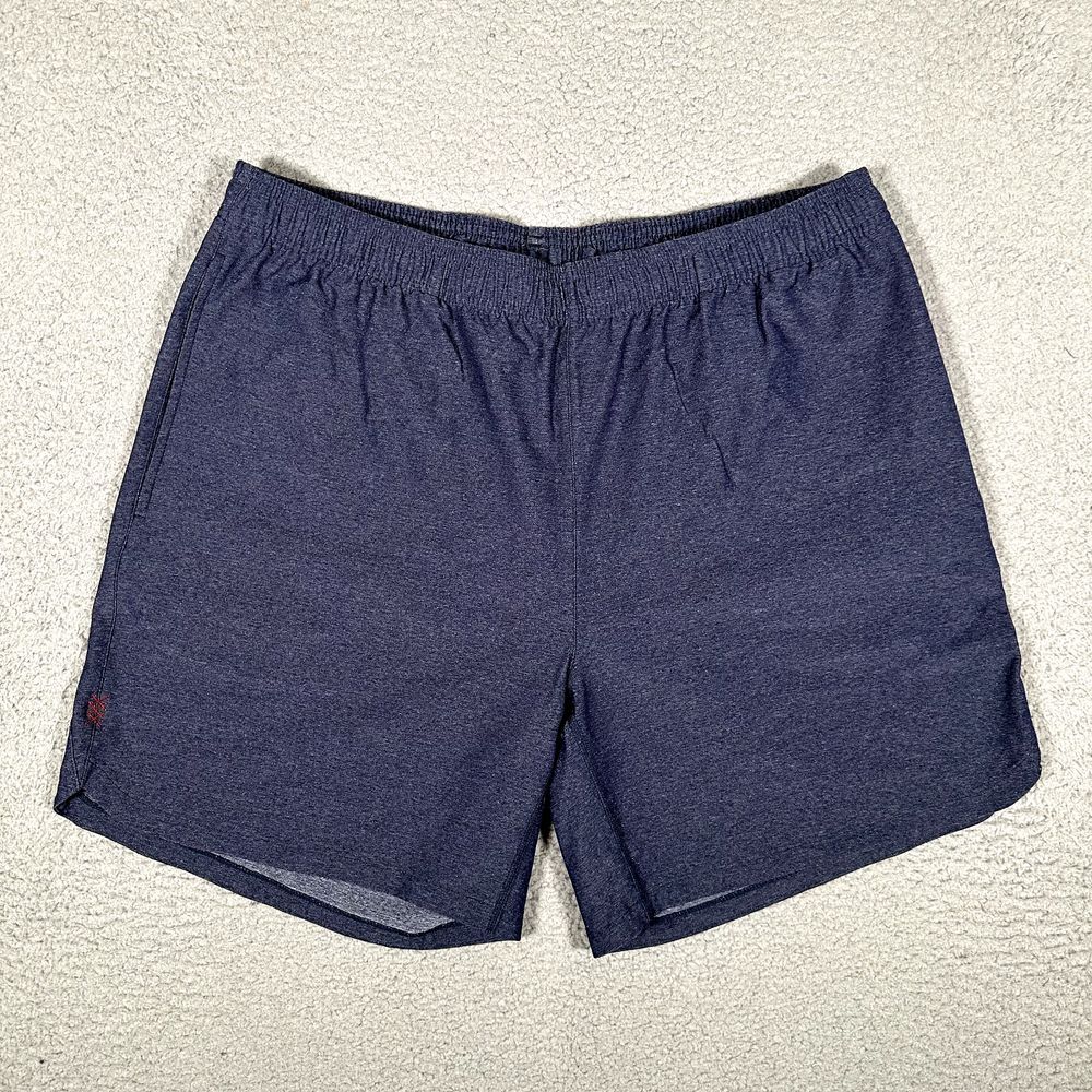 Rhone Shorts Mens XL Blue Guru 6" Unlined Performance Stretch Casual Preppy Logo